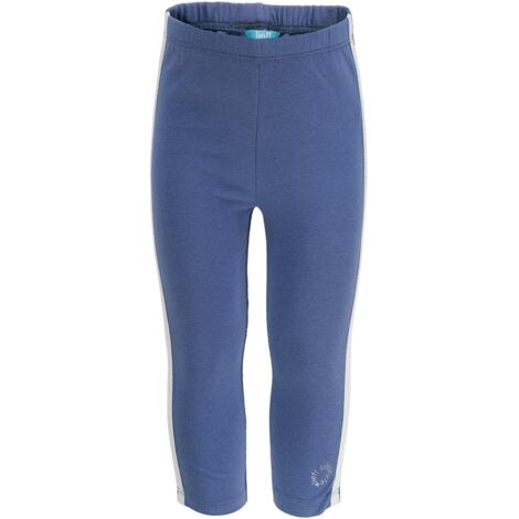 Mädchen-Leggings aus Baumwolle, einfarbig, Lief blau