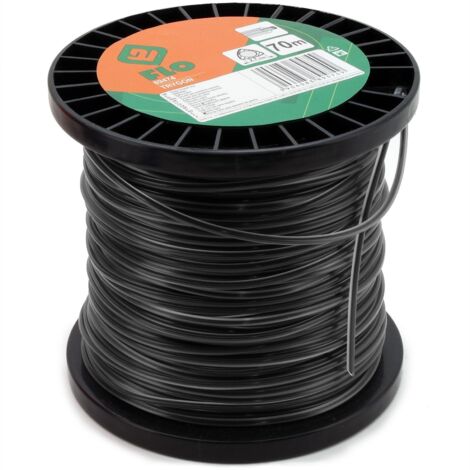 Mähfaden, Trimmerfaden dreikant mit Innenkern 2,7mm x 70m