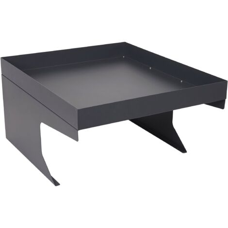 Mähroboter-Garage mit Pflanzkasten HHG-786, Dach Unterstand für Rasenmäher, Metall 37x60x70cm anthrazit