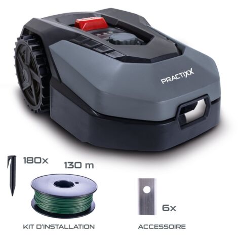 Mähroboter PX-RRM-600Wi Practixx - 600 qm²  18cm Schnittbreite  20-60 mm Schnitthöhe  Regensensor