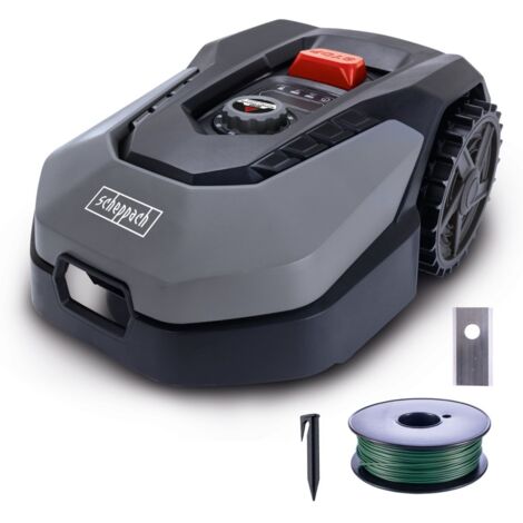 Mähroboter RoboCut XL600 Scheppach 600 qm²  18cm Schnittbreite  20-60 mm Schnitthöhe  Regensensor