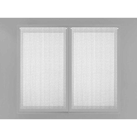 Maelis Brise Bise, Polyester, Blanc, par Soleil d'ocre - 45 x 90 cm