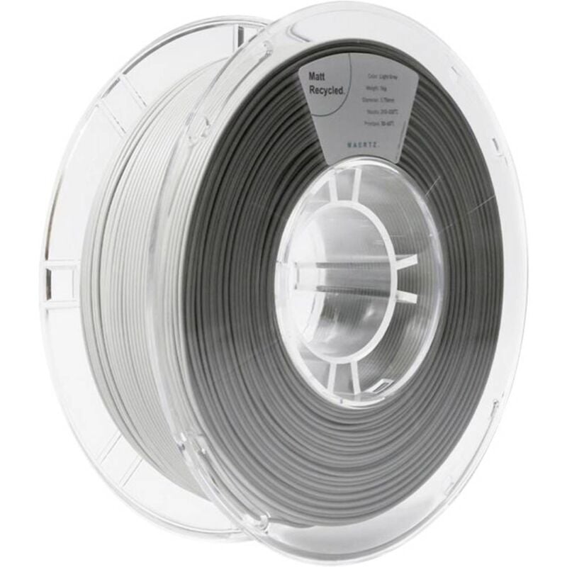Maertz PMMA-1014-001 PMMA-1014-001 Filament PLA mat PLA recyclé, mat 1.75 mm 1000 g gris clair 1 pc(s)