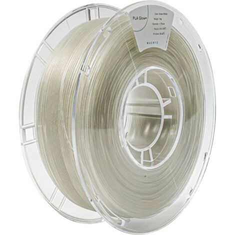 Maertz PMMA-1016-002 PMMA-1016-002 Filament PLA Glow+ 1.75 mm 1000 g vert, pailleté 1 pc(s)