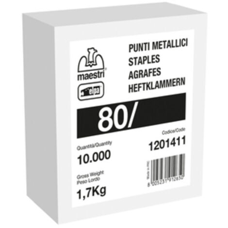 MAESTRI PUNTI SPILLATRICE ART.  80/12 10000 PZ GALVA  1 SC