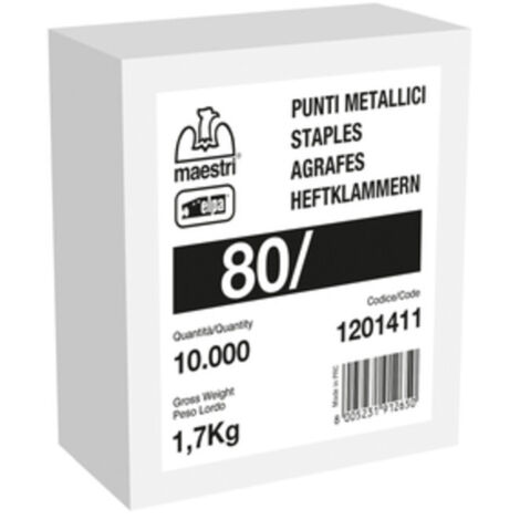 MAESTRI PUNTI SPILLATRICE ART.  80/ 8 10000 PZ GALVA  1 SC