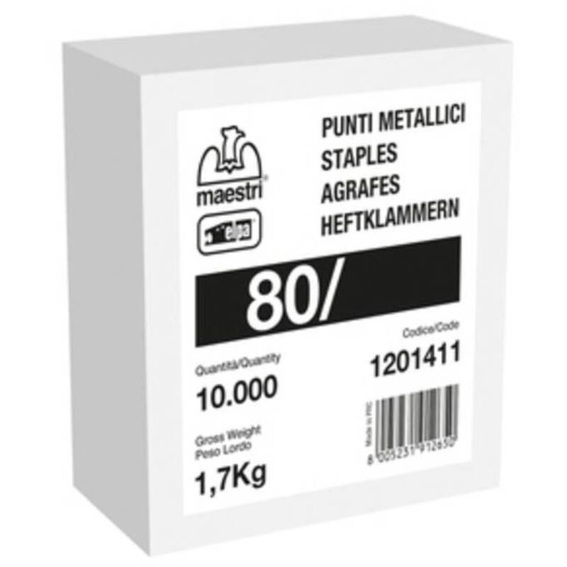 Maestri Punti Espumador 80/12 10000 Pz Galvanizado