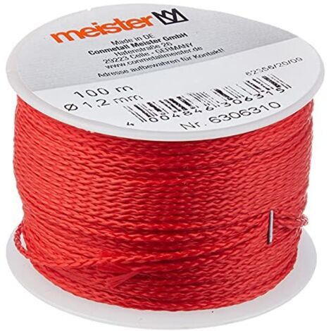 Maestro filo da muratore 100 m X Ø 1,2 mm, rosso, PE, 6306310