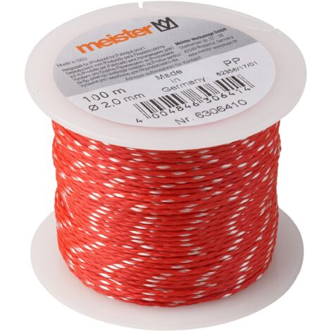 Maestro filo da muratore 100 m X Ø 2,0 mm, rosso/bianco, PP, 6306410