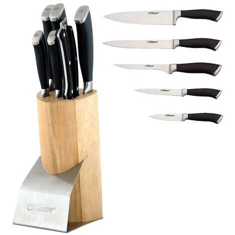 Set de cuchillos - FAGOR Couper, Cuchillo Cocina Profesional Pan 20 cm Hoja  Acero Inoxidable Grosor 2,5 mm, Mango Ergonómico