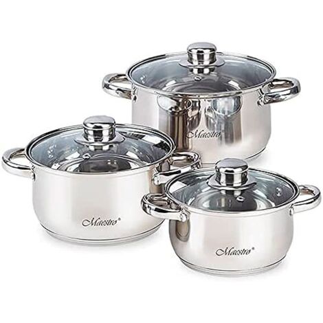 Maestro MR-2020-6M Set de casseroles acier inoxydable