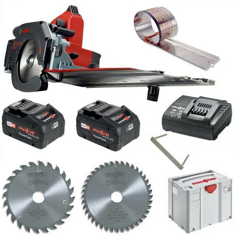 Mafell Akku Kappschienen Säge KSS 40 18 M bl im T-Max + 2x Sägeblatt