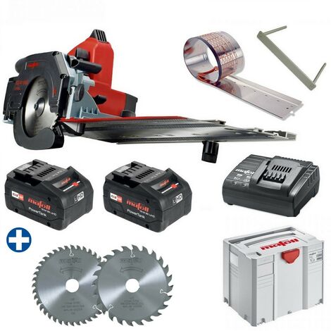 Mafell Akku Kappschienen Säge KSS 40 18M bl + Sägeblätter Z24/Z40