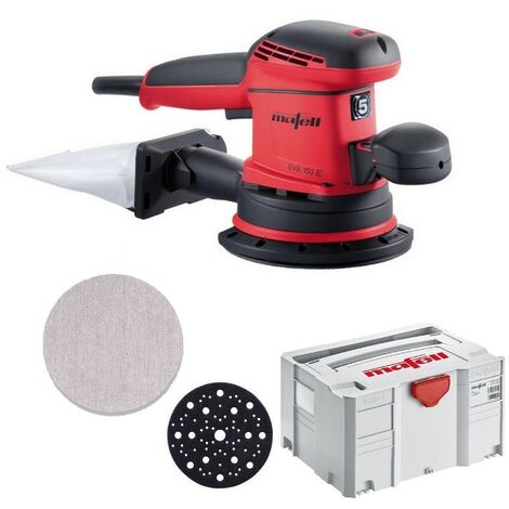 Mafell Exzenterschleifer EVA150E/5 T-Max + Schleifgitter Abranet P80 35Stk 150mm