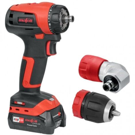 Mafell – Perceuse-visseuse 12V 4 Ah LiHD avec 2 batteries – Moteur Brushless pour perçage rapide – Coffret T-MAX inclus