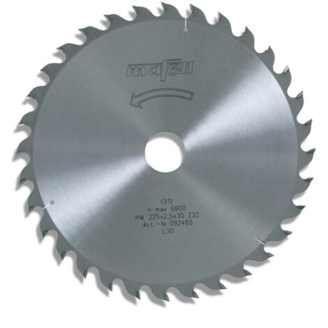 Mafell Sägeblatt HM  225 x 1,8 / 2,5 x 30 mm Z 32 WZ Erika 70 ec 092460