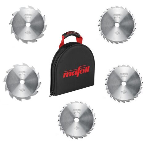 Mafell Sägeblatttasche TZ-SBT250 + HM-Sägeblätter 3x 237x30 Z24 + 2x 237x30 Z12