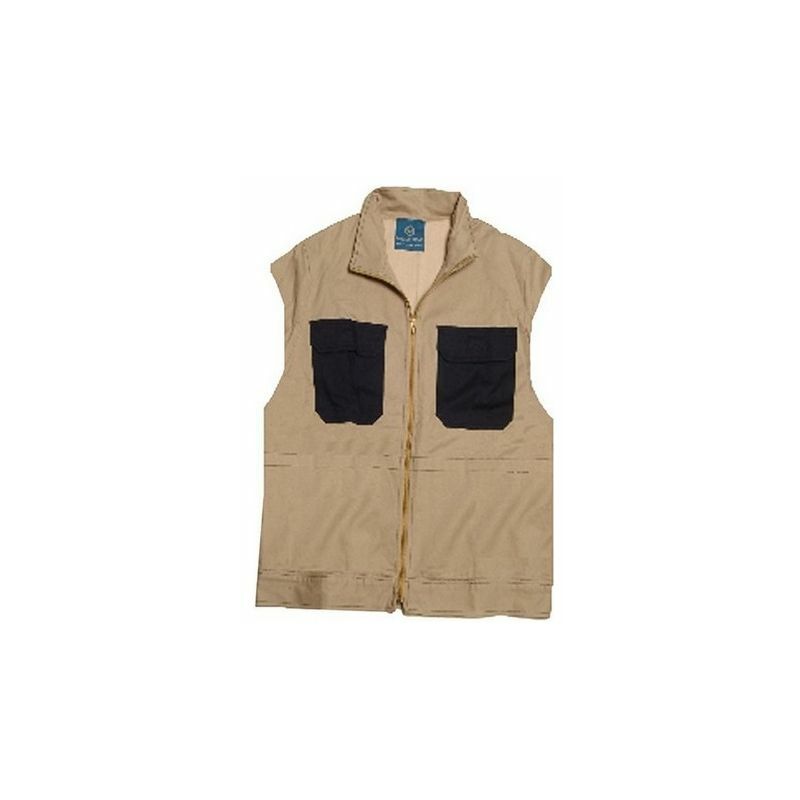 Mafew - Gilet Giove Bicolore 100% Cotone Sanfor