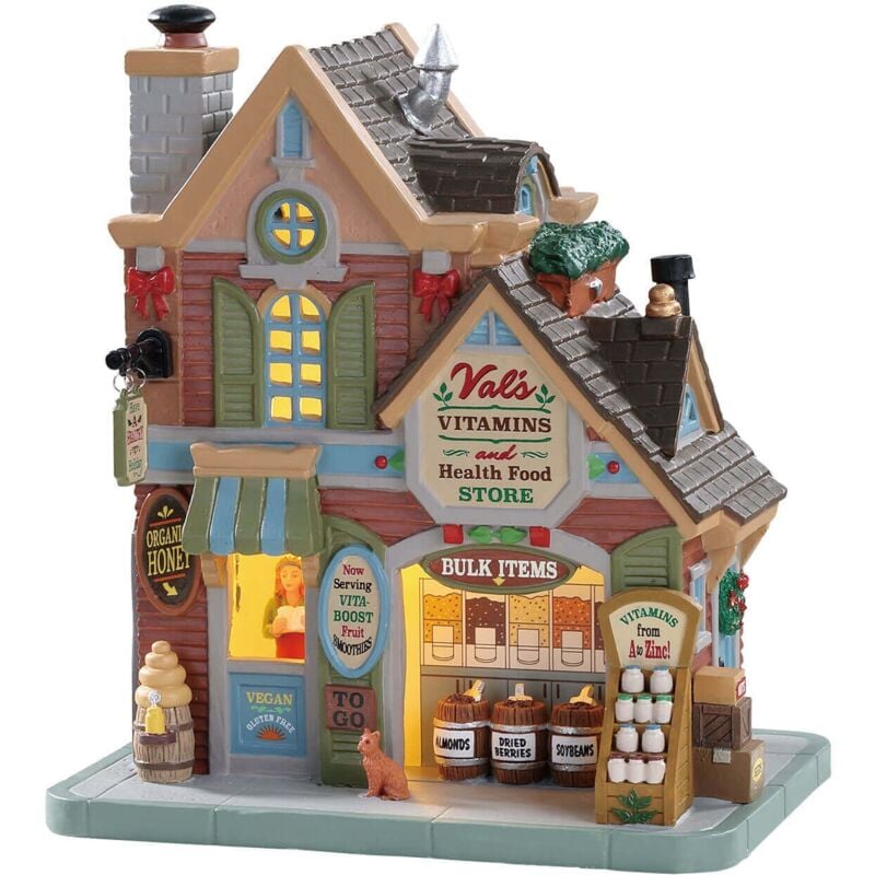 Magasin de vitamines et d'aliments sains Val'S de Lemax pour village de Noël