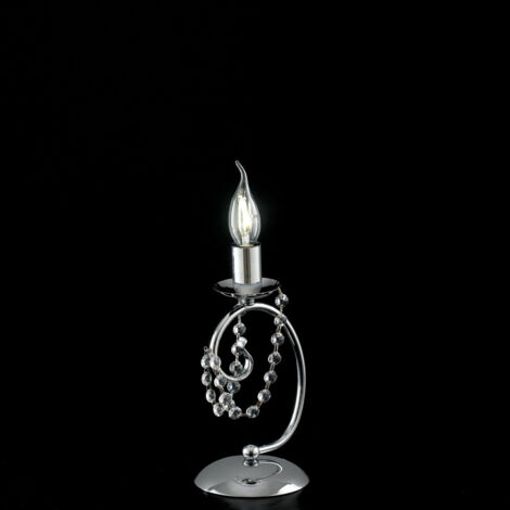 Magda - 1-flammige Tischlampe aus verchromtem Eisen H.27 - Ø13 - BL146-LT-CR