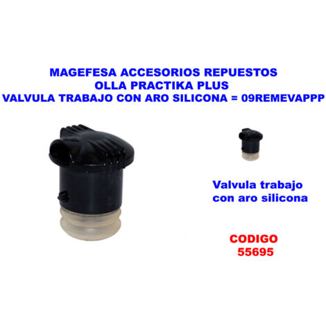 MAGEFESA Olla Practika Plus con Válvula de Seguridad y Aro de Silicona