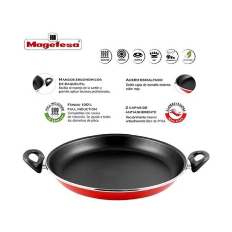 MAGEFESA Padella per paella "Praga" Ø30cm acciaio smaltato