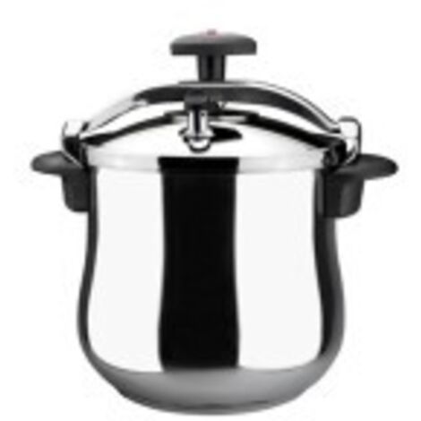 Magefesa STAR Cocotte 6L Argenté Noir Acier inoxydable