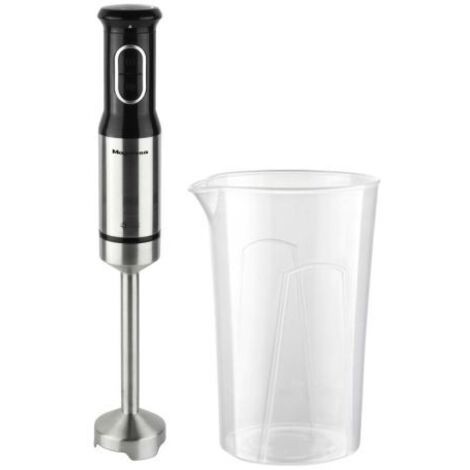 Magefesa Tanzer - Batidora de Mano, 600W, 2 Velocidades, Vaso Graduado de 600ml, 4 Cuchillas de Acero Inoxidable, Control de Potencia, Modo Turbo