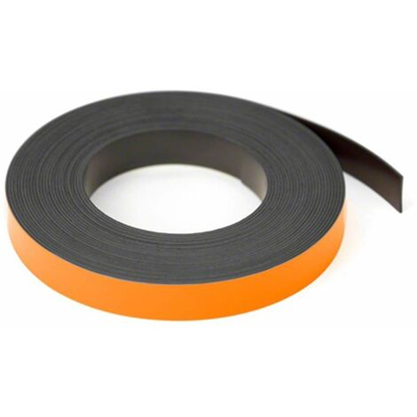 MagFlex® Lite 12.7mm Wide Flexible Magnetic Gridding Tape - Matt Orange (5 Metre Length)