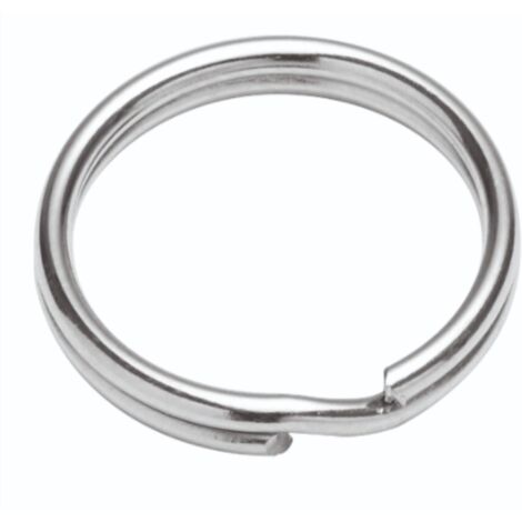 MAGGI GROUP - 10 PEZZI - ANELLI PICCOLISPACCATI IN ACCIAIO NICHELATO Ø20MM
