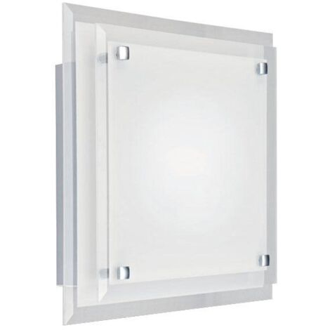 MAGGIE Applique Mur E27 60W max carré double verre opale Lpe non incl. ARIC 3976