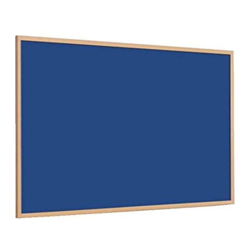 Zoro Select - Magiboards Slim Frame Blue Felt Noticeboard Wood Frame 1800x1200mm