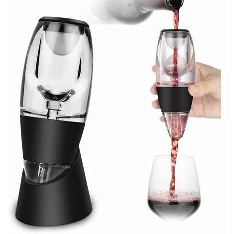 Magic Decanter Decanteur à Vin Aérateur de Vin Carafe Vin avec Vin Filtre, Bo?te de Cadeau，Aérateur à Vin Rapide Vin Décanteur avec Vin Filtre（1 pcs）