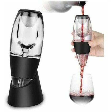 Magic Decanter Decanteur à Vin Aérateur de Vin Carafe Vin avec Vin Filtre, Bote de Cadeau，Aérateur à Vin Rapide Vin Décanteur avec Vin Filtre（1 pcs）