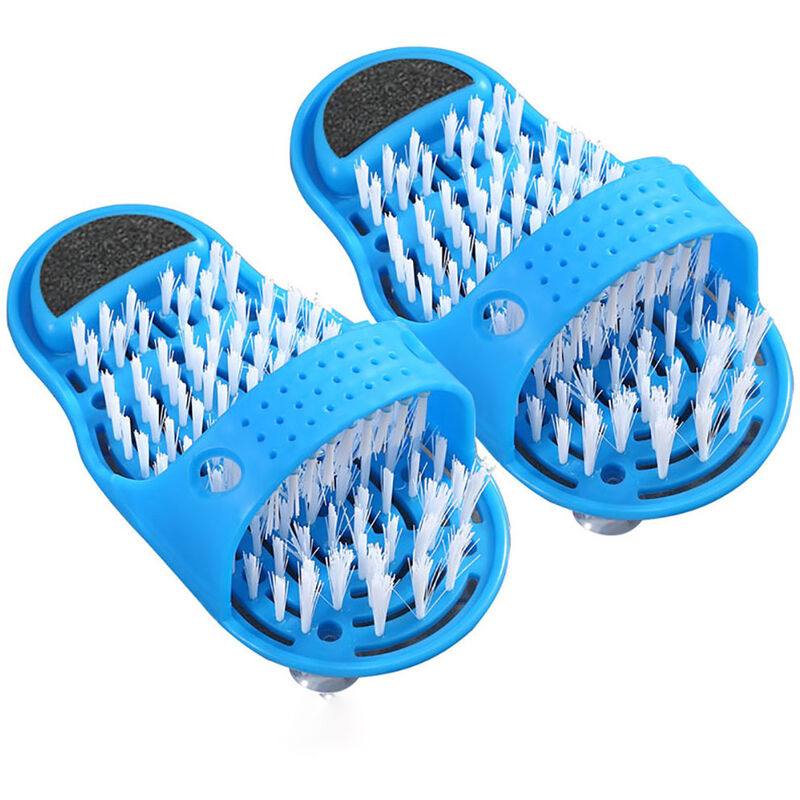 Ensoleille - Magic Foot Scrubber Feet Cleaner Laveuse Brosse pour Douche Sol Spas Massage, Chausson Pour Exfolier Nettoyage Pied 1, Ensoleillé