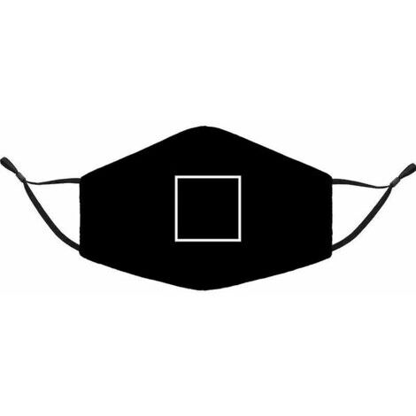 MAGIC Masque anti-poussière chaud motif figure en bois noir 5pcs (carré taille unique)