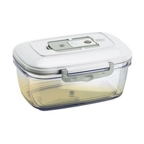 Magic Vac ACO1092 recipiente de almacenar comida Rectangular Caja 1,5 L Transparente, Blanco 1 pieza(s)