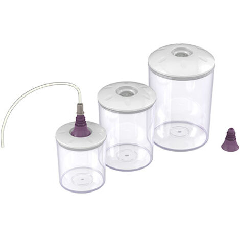 Magic Vac ACO1182 Set von 3 transparenten Behältern 5,25L