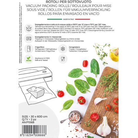Magic Vac Rotoli Sottovuoto 30 Cmx6 Mt 2 Pezzi
