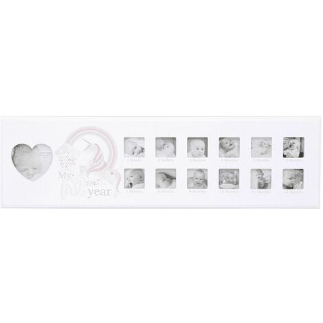 Magical Unicorn Multi Picture Photo Frame Kids Baby Nursery Bedroom Decoration[Uniorn Ist Year Frame]