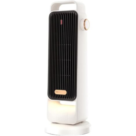 MagiDeal Chauffage d'appoint électrique Adaptateur Prise UE Protection Contre la surchauffe Chauffage Portable Chauffage de Table Ventilateur pour Salon, Blanc