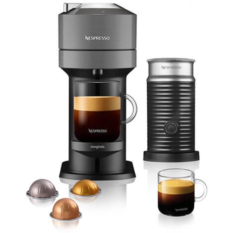 Magimix Nespresso Vertuo Next Dark Grey with Aeroccino With FREE Gift