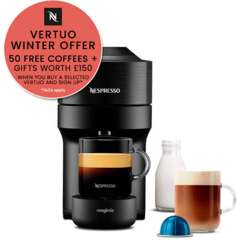 Magimix Nespresso Vertuo Pop Liquorice Black With FREE Gift