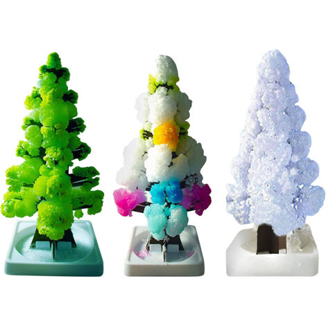 Magischer Kristallpapier-Weihnachtsbaum zum Wachsen – DIY-Schneeflockendekoration für Weihnachtsschmuck