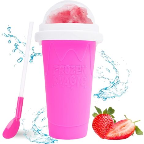 Magischer Schnell-Smoothie-Becher aus Edelstahl – Kühlt Getränke schnell ab, erzeugt Slush-Effekt und ist ein lustiges Geschenk