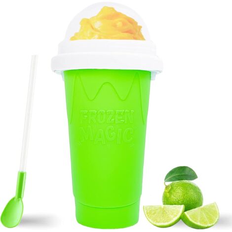 Magischer Schnell-Smoothie-Becher aus Edelstahl – Kühlt Getränke schnell ab, erzeugt Slush-Effekt und ist ein lustiges Geschenk