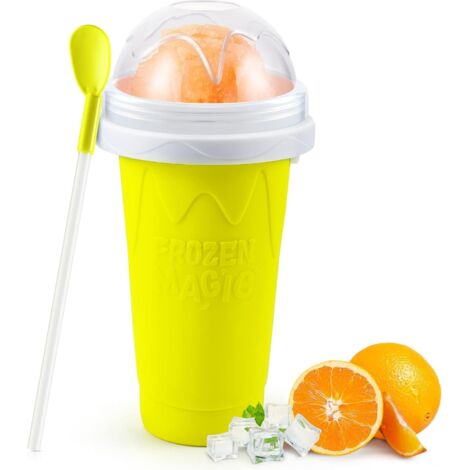 Magischer Schnell-Smoothie-Becher aus Edelstahl – Kühlt Getränke schnell ab, erzeugt Slush-Effekt und ist ein lustiges Geschenk