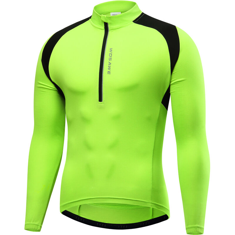 Maglia da ciclismo a manica lunga con mezza