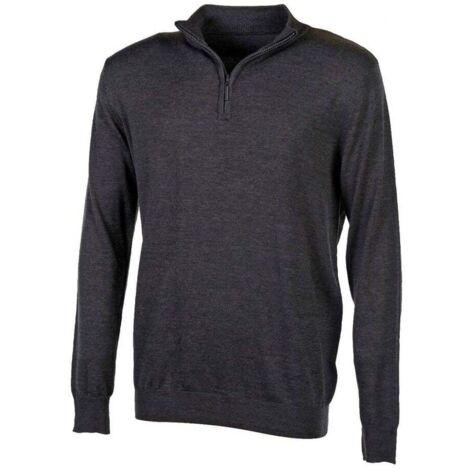 Maglia da lavoro con colletto con zip Penduick Grigio scuro S