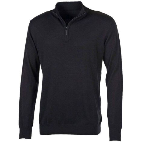 Maglia da lavoro con colletto con zip Penduick Nero M